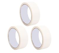 Bewinner 3 Pezzi di Nastro Adesivo per Pittori per Pittura su Auto, Arte della Parete, Artigianato, Facile da Strappare, 35 Mm X 20 M, Linee Rette Trasparenti Acqua (WHITE)