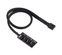 Bewinner 4 pin Fan Hub PWM, Maschio a 4 pin Cavo Sata per CPU Fans Hub, CPU / Case Fan Splitter Cavo Connettore Adattatore per Computer Ventole