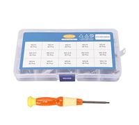 Bewinner 450Pcs Kit Viti per Laptop, M2x3, M2x4, M2.5x3, M2.5x4, M3x4 Viti di Ricambio in Acciaio al Carbonio, Kit Assortimento di Viti per Notebook con Scatola di Immagazzinaggio