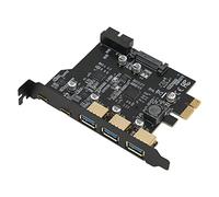 Bewinner 5 Porte da PCIE a USB 3.0 HUB, da PCIE a 3xUSB 2xUSB C Scheda di Espansione, Controller Esterno da 5 Gbps PCI Express Extender Adapter Card per XP, 7, 8, 10 per Linux