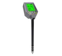 Bewinner 6 in 1 Tester del Suolo per l'umidità della Temperatura della fertilità PH EC, Misuratore del Suolo Digitale con Protezione dei Metalli di Retroilluminazione LCD