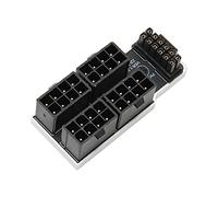 Bewinner Adattatore Angolato a 180 Gradi ATX da 8 Pin Femmina a 8 Pin Maschio per Scheda Grafica Desktop, Scheda Adattatore di Alimentazione Scheda Grafica HPWR da 32P a 16P 600W 12V per (Argento)