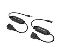Bewinner Adattatore Audio da 3,5 Mm a RJ45, Prolunga Audio per Altoparlanti, 3,5 Mm a RJ45 for Configurazione AV con Casse