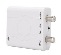 Bewinner Adattatore Coassiale NTSC con Ingresso da Multimediale HD a | Custodia in ABS, Uscita NTSC, Ingresso 1080P, CH3 61,25 MHz, CH4 67,25 MHz, Ingresso e Uscita RF Tipo F, Cavo da 1 M