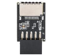 Bewinner Adattatore da USB 2.0 a Tipo E da 9 Pin Femmina a Tipo C Anteriore da 20 Pin in Plastica Resistente per Scheda Madre, Converte Scheda di Espansione USB 2.0 da 9 a E, Nessun Driver Richiesto