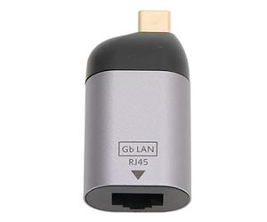 Bewinner Adattatore da USB C a Ethernet, Adattatore di Rete LAN Gigabit Ethernet da USB C Maschio a RJ45 Femmina, Adattatore USB C Portatile per XPS per Laptop Tablet e Altro