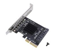 Bewinner Adattatore di Rete delle Porte - Scheda di Espansione PCIe, X4 X8 X16 a 5 ATA SERIALE ATA 3.0 3.1 Porta 6Gbps, Scheda di Espansione del PC Desktop Fast Desktop, Plug And Play