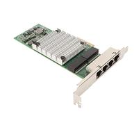 Bewinner Adattatore di Rete Gigabit PCIe a 4 Porte, Scheda NIC Ethernet RJ45 10/100/1000 Mbps, Controller LAN Scheda WiFi PCIEx4 per Computer Desktop