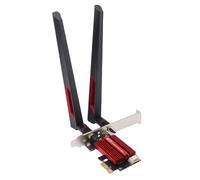 Bewinner Adattatore di Rete Wireless Desktop WiFi 7 PCIe, Tri Band 6400Mbps 6GHz 5GHz 2.4GHz con Doppia Antenna Flessibile Ad Alto Guadagno da 10dBi per 11