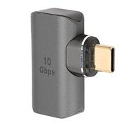 Bewinner Adattatore Magnetico USB C 24 Pin, Adattatore USB Tipo C Maschio Ad Angolo Retto a USB 3.1 Femmina, Supporto 4K 8K 60HZ HDR per Laptop Tablet Grigio Scuro