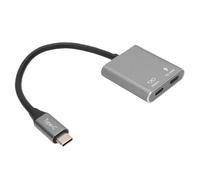 Bewinner Adattatore per Switch Video USB C Trasferimento Dati da 5 Gbps, modalità Alternativa DisplayPort 8K 60 Hz, Ricarica PD da 100 W, Doppie Porte USB C per Occhiali AR, Laptop,