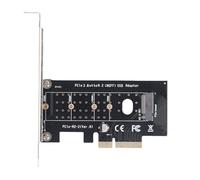 Bewinner Adattatore SSD PCIe NVME, Scheda di Espansione a Doppia Slot per M.2 2230 2242 2260 2280 22110 PCIe con velocità di Lettura di 32 Gbps, Condensatore, 10 11 Supporto, Dissipatore