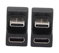 Bewinner Adattatore USB C a Forma di U da 2 Pezzi, Convertitore da Maschio a Femmina Tipo C a Forma di U a 180°, Adattatore da USB C a USB C, Accoppiatore di Prolunga USB C per Monitor,