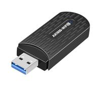 Bewinner Adattatore WiFi USB per PC Desktop, Adattatore di Rete Wireless Dual Band WiFi 6 AX1800Mbps, Antenna Ad Alto Guadagno Integrata, Adattatori di Rete per Computer per Viaggi in