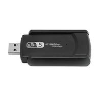 Bewinner Adattatore WiFi USB Wireless per PC, Adattatore di Rete Wireless Dual Band 1300Mbps per PC Desktop, Adattatore Wi-Fi per PC con Antenna Ad Alto Guadagno per Win 7, 8, 8.1, 10, XP