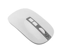 Bewinner AI Mouse, Smart Voice Control Desktop Computer PC Ergonomico Mouse Wireless Ricaricabile con Riepilogo della Traduzione della Trascrizione in Tempo Reale per Lavoro Remoto (WHITE)