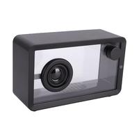 Bewinner Altoparlante Bluetooth Wireless Trasparente, Altoparlanti Minimalisti da 16 W con Luci RGB, Altoparlante Portatile con Suono Potente HD per Ufficio, Feste, Campeggio, Doccia,