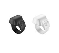 Bewinner Anello per Telecomando Selfie, Pulsante di Scatto della Fotocamera Wireless per Smartphone, Portata 10 M, Ricaricabile, Bianco (BLACK)