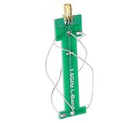 Bewinner Antenna Elicoidale a 4 Bracci PCB 1,4-1,68 GHz Componente Elettronico Ad Ampio Raggio per di Posizionamento, Antenna relè Satellitare con Connettore Maschio SMA 50Ω (GREEN)