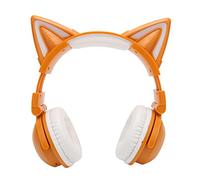 Bewinner Auricolare Bluetooth Cat Ear per Bambini, Cuffie Stereo Wireless/Cablate con Luci LED, Microfono Incorporato, Archetto Regolabile, Graziosi Regali Rosa per Ragazze e Donne Amanti dei Gatti