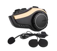 Bewinner Auricolare Bluetooth per Moto con Chip 5.0, Riduzione del Rumore IP65 Impermeabile, Interfono con Portata di 1000 M, Vivavoce Stereo HiFi per Casco (YELLOW)