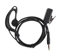 Bewinner Auricolare con Gancio per L'orecchio a Forma di G da 3,5 Mm Auricolare Cablato Push To Talk per Tablet Smartphone Radio Bidirezionale con Interruttore PTT in Linea