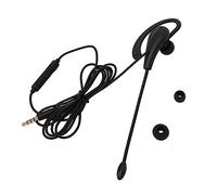 Bewinner Auricolare Monoauricolare con Microfono a Cancellazione di Rumore Auricolare Monofonico Cablato Leggero per Call Center Ufficio Plug & Play da 3,5 Mm HD (Tipo C)