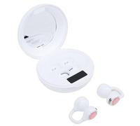 Bewinner Auricolari a Clip |Cuffie Bluetooth 6.0 2 in 1 con Specchio per il Trucco Integrato, Display a Batteria a LED e Controllo Touch, Design Portatile Alla Moda per le Donne