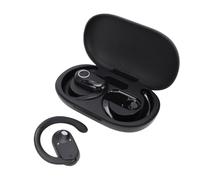 Bewinner Auricolari Wireless Bluetooth 5.4 con Ganci per L'orecchio per lo Sport (BLACK)