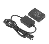 Bewinner Batteria Fittizia LP E17 Accoppiatore DC DR E17 con Adattatore di Alimentazione di Tipo C, Batteria Fittizia per Fotocamera per 760D 750D 77D 800D 850D M3 M5 M6 M6 Mark II R10 R8,