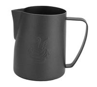 Bewinner Brocca per Schiuma di Latte da 480 Ml, Brocca per Latte Art in Acciaio Inossidabile 304 con Motivo a Cigno, Tazza per Crema di caffè Nera Opaca per Cuocere a Vapore e Versare (#3)