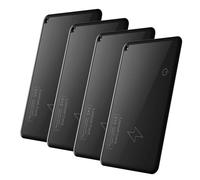 Bewinner BT Tracker Item Finder Funziona con Trova il Mio, Confezione da 4 Tracker di Carte Ultrasottili con Ricarica Wireless, Promemoria Sonoro e Messaggio Push per Chiavi Portafoglio Bagagli