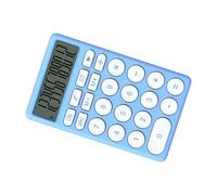 Bewinner Calcolatrice Cartoon per Bambini, Calcolatrice Elettronica Tascabile con Ampio Display, Mini Portatile per Scuola, Ufficio, Casa, Piccola e Simpatica da Tavolo con Silenzioso (BLUE)