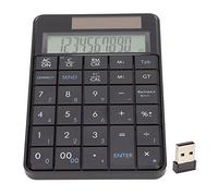 Bewinner Calcolatrice Ergonomica Wireless a 29 Tasti con Tastierino Numerico da 2,4 GHz con Pannello Solare USB Plug and Play per Laptop PC Desktop Tastierino Numerico per Computer