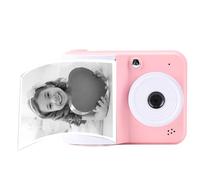 Bewinner Camera di Stampa Istantanea per Bambini, Fotocamera per Bambini Digitale HD 1080p con Carta Stampata, Immagini da 48 MP, Schermo da 2,4 Pollici di Camma Istantanea Portatile (PINK)