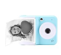 Bewinner Camera di Stampa Istantanea per Bambini, Fotocamera per Bambini Digitale HD 1080p con Carta Stampata, Immagini da 48 MP, Schermo da 2,4 Pollici di Camma Istantanea Portatile (BLUE)