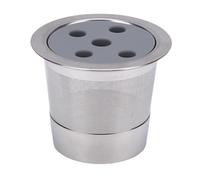 Bewinner Capsula caffè Riutilizzabile in Acciaio Inossidabile, Cialda caffè Ricaricabile con Kit Spazzola Cucchiaio, Filtro a Foro Singolo per K-Mini K- -Elite -Latte -Cafe -Select -Compact (5 fori)