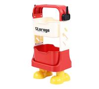Bewinner Carrello Multiuso a 3 Livelli per Carichi Pesanti su Ruote con Piedini Stile Cartone Animato, Carrello Portaoggetti con Ruote per, Bagno, Garage, Robusto Porta Snack in PP Facile mobilità