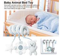 Bewinner Carrozzina per Bambini, Culla, attività, Giocattoli di Peluche a Spirale, Divertente sensibilità alla Percezione del Colore, Decorazione Dell'orso Elefante (Blue)