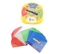 Bewinner Carte da Gioco per Pose di Yoga per Bambini - Gioco di Yoga Interattivo Genitore-figlio con Tavola Rotante, 54 Posizioni di Educative per Esercizi per Bambini, Giocattolo per lo Sviluppo