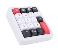 Bewinner Casa Numerica USB Cablata, Tastiera Macro Meccanica con una Mano, Retroilluminazione a LED RGB 12, Tastiera Programmabile Fai -da -te Multifunzione Chiave per i Giochi per (WHITE)