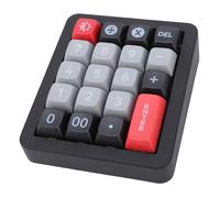 Bewinner Casa Numerica USB Cablata, Tastiera Macro Meccanica con una Mano, Retroilluminazione a LED RGB 12, Tastiera Programmabile Fai -da -te Multifunzione Chiave per i Giochi per (BLACK)