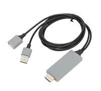 Bewinner Cavo Adattatore da USB Femmina a HDMI Maschio HDTV, Cavo 1080P da USB Maschio a HDMI Maschio, Cavo da USB a HDMI per Operativo Android da Telefono a Monitor TV