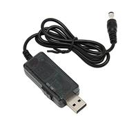 Bewinner Cavo Convertitore Boost USB, Cavo USB Convertitore di Tensione DC 5V Boost a 9V 12V, Cavo Adattatore di Alimentazione con Punta del Connettore da 3,5 X 1,35 Mm per Altoparlanti