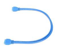 Bewinner Cavo di Prolunga USB 3.0, Scheda Madre USB 3.0 Cavo di Prolunga da 20 Pin Maschio a Maschio da 50 Cm Compatibile con Le Versioni USB 2.0/1.1 (Borsa in polietilene da 50 cm)