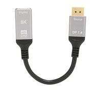 Bewinner Cavo DisplayPort 1.4 a 2.1 8K 60Hz 48Gbps HDR 3D, Adattatore Maschio a Femmina per Laptop PC TV Proiettore, modalità Specchio Esteso