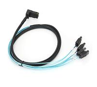 Bewinner Cavo Mini SAS 36 Pin, Hardware SFF-8087 da 90 Gradi a 4 Dischi Rigidi Interni Supporto 3Gbps X 4Lane 4 12Gbps per Computer/Disco Rigido/Switch 1M
