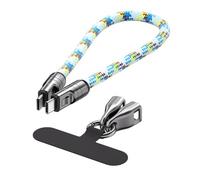 Bewinner Cavo per Cordino Telefonico da Tipo C a Tipo C |Ricarica Rapida e Trasferimento Dati da 240 W, Chip Intelligente, Nylon Intrecciato, Compatibile con più Dispositivi per (BLUE)