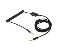 Bewinner Cavo per Cuffie a Spirale da 3,5 Mm Maschio a 3,5 Mm Maschio, Cavo Retrattile a Molla Sostitutivo per Pro G Pro X G433 con Controllo Volume Rotante e Interruttore Mute,