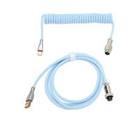 Bewinner Cavo per Tastiera A Spirale, Cavo Spaziale per Tastiera Meccanica da Tipo C A USB A con Connettore Staccabile per Tastiera da Gioco e Cellulare (#3)